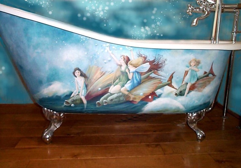 Bathtub Painting At PaintingValley Com Explore Collection Of Bathtub   Bathtub Painting 14 