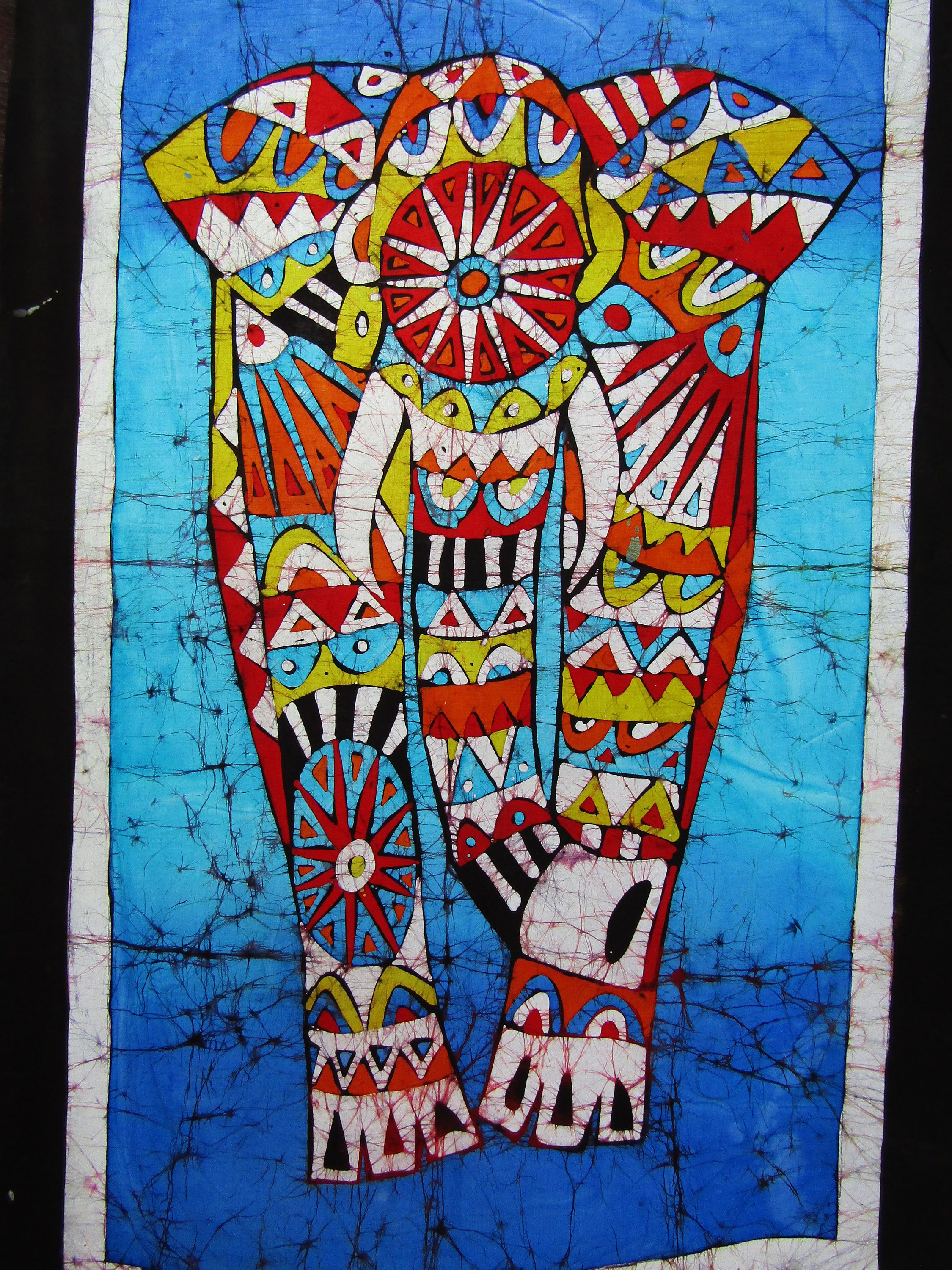 2250x3000 Elephant Batik,batik Painting,african Prints,print Painting - Batik Painting On Canvas