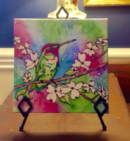 500x542 Upcoming Watercolor Batik On Canvas Workshop Sketching - Batik Painting On Canvas