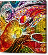 163x186 Work On Batik Painting Abstract Colorful Art Print By Tosporn Preede - Batik Painting On Canvas