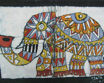 340x270 Batik Malerei Etsy - Batik Painting On Canvas