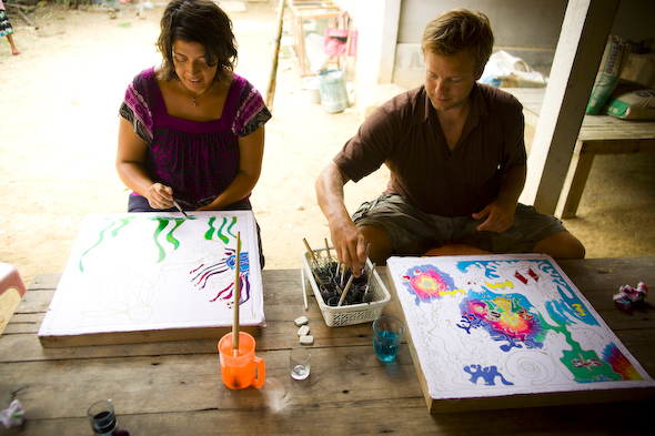590x393 Ecotourism In Thailand Day One! - Batik Painting On Canvas