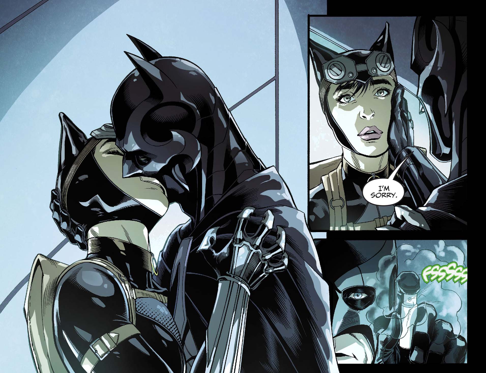 1911x1467 Catwoman Loves Batman Comicnewbies - Batman And Catwoman Painting