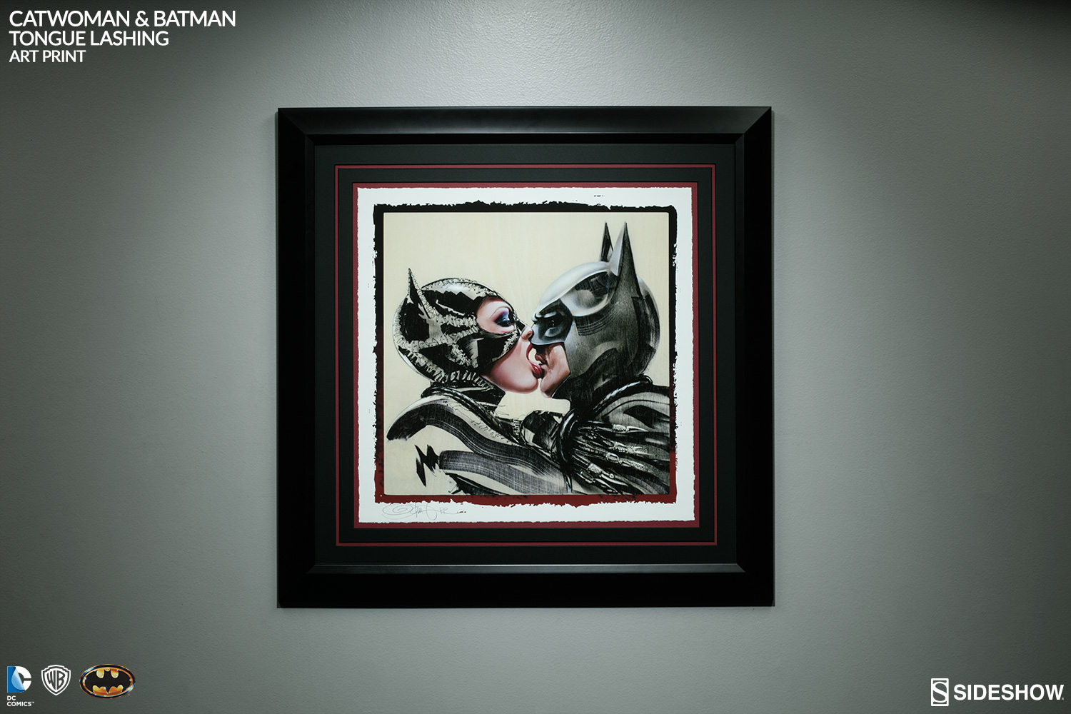 1500x1000 Premium Art Print By Olivia De Berardinis Unframed Batman - Batman And Catwoman Painting