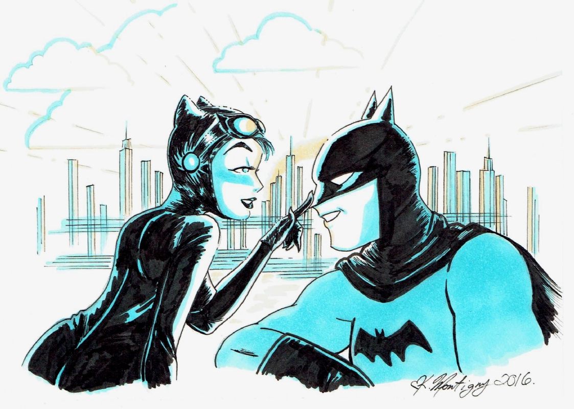 Batman And Catwoman Painting At Explore Collection