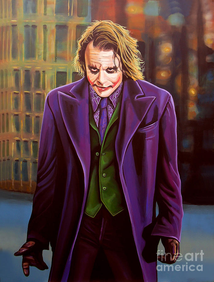 681x900 The Joker In Batman Painting By Paul Meijering - Batman And Joker Painting
