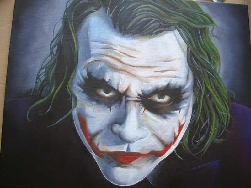 800x601 The Joker Oil Painting Part 7 (Done) - Batman And Joker Painting