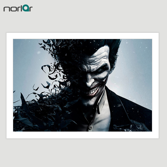 640x640 Wall Art Canvas Movie Poster Batman Joker Canvas Painting - Batman And Joker Painting