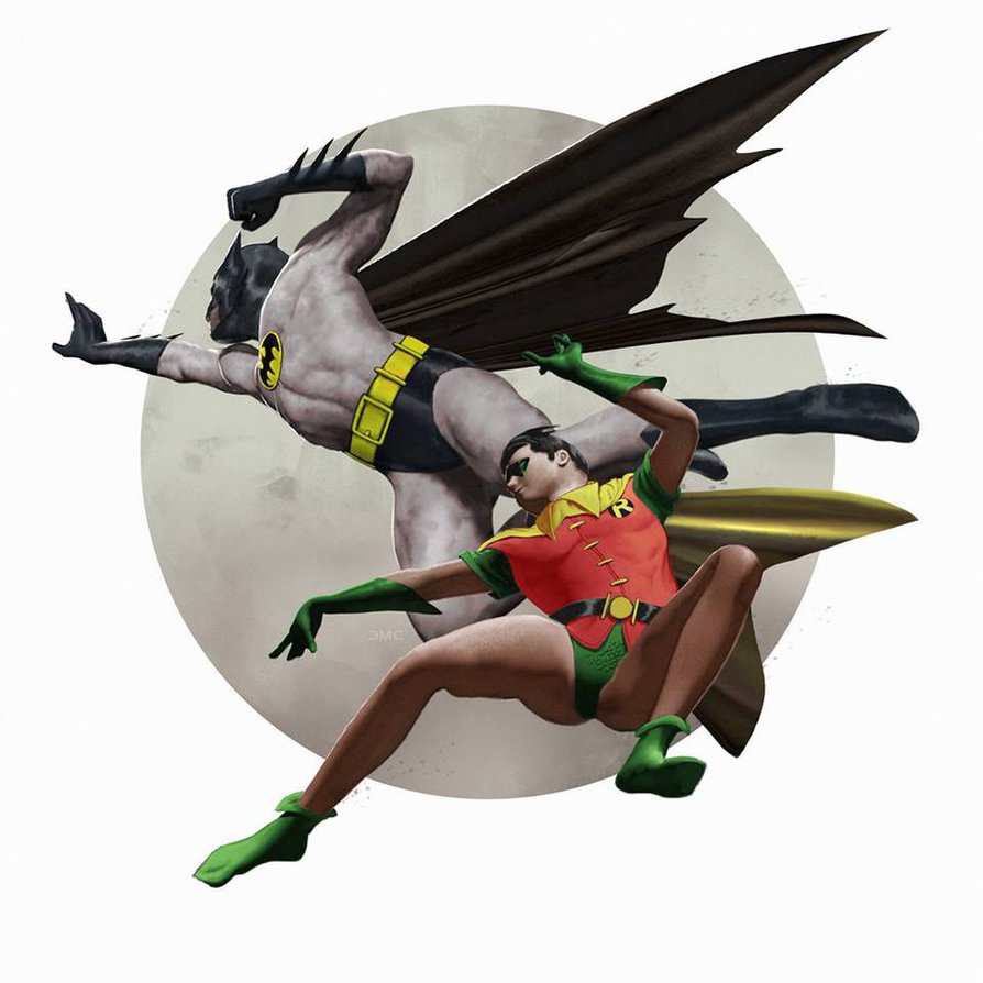 894x894 Batman And Robin By Danielmchavez - Batman And Robin Painting