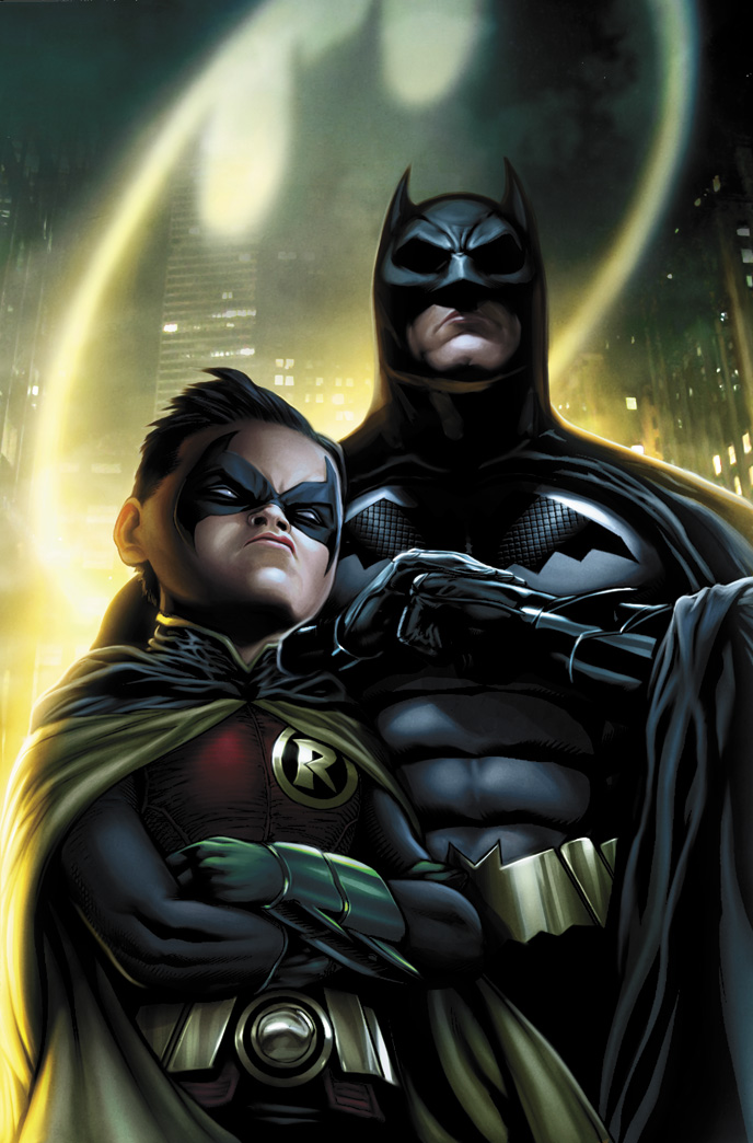 688x1044 Comics Forever - Batman And Robin Painting