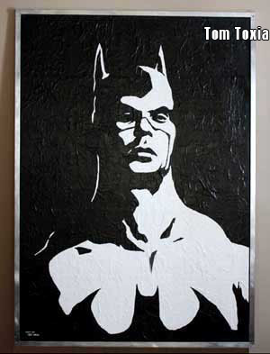 300x393 Batman Canvas Painting By Tom Toxia Cmdstore - Batman Canvas Painting
