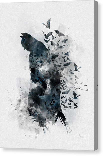 413x622 Batman Canvas Prints Fine Art America - Batman Canvas Painting