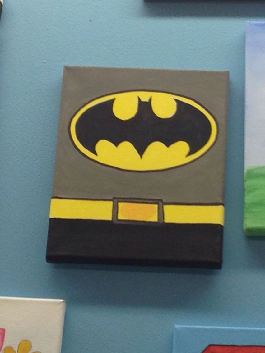852x1136 Easy Batman Idea U Should Try It!! Canvas Painting - Batman Canvas Painting