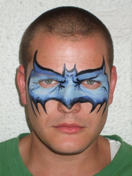 540x720 Face Painting Face Painting For All Ages In Austin Kiwi - Batman Face Painting
