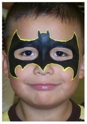 Batman Face Painting at PaintingValley.com | Explore collection of ...