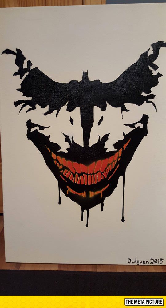 540x1000 Batman Painting Batman Painting, Batman And Paintings - Batman Joker Painting