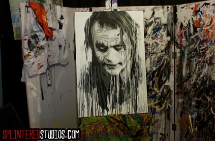 423x278 Joker Painting, Pop Art - Batman Joker Painting