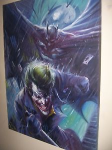 225x300 Batman Joker Painting 30x20 Inches In Size. Unframed. Framing - Batman Joker Painting