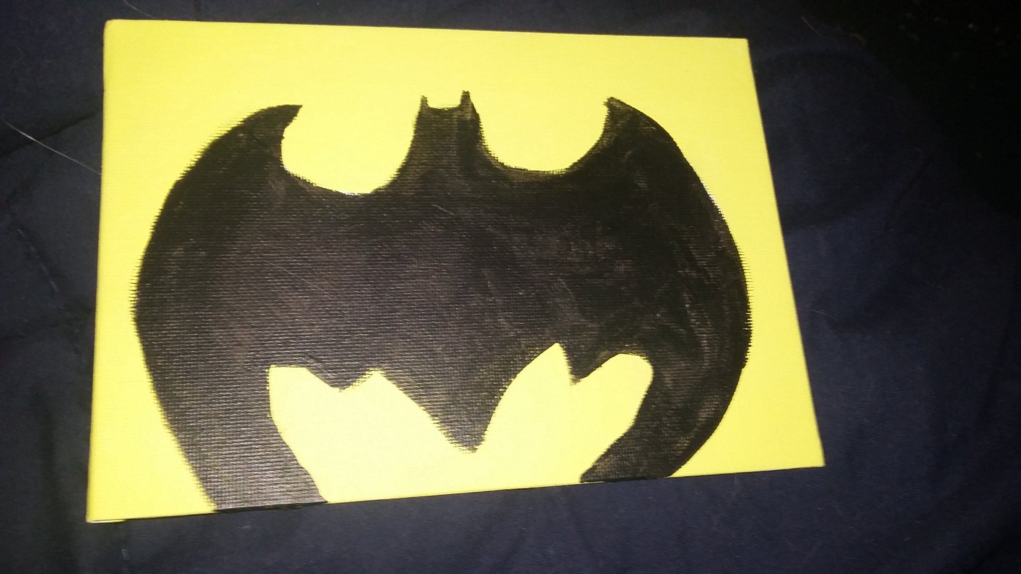 2048x1152 Batman Logo Painting - Batman Logo Painting