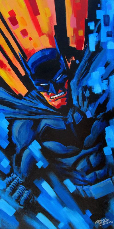 400x798 Batman Painting By ~kidnotorious On Batman - Batman Painting