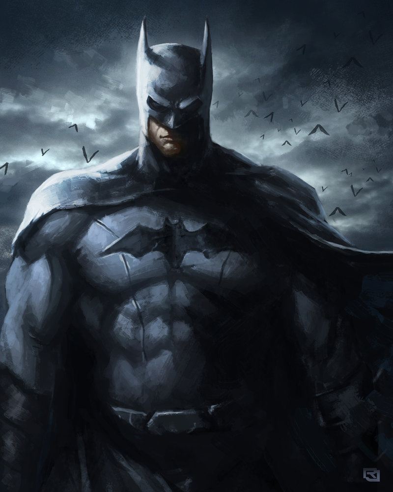 800x1000 Batman Speed Painting By Rob Joseph - Batman Painting