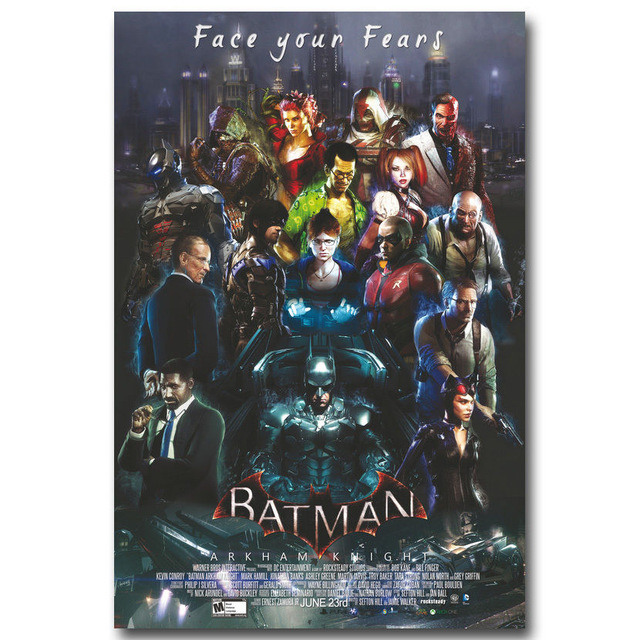 640x640 J1495 Harley Quinn Batman Arkham Knight Characters Game Pop 14x21 - Batman Painting Games