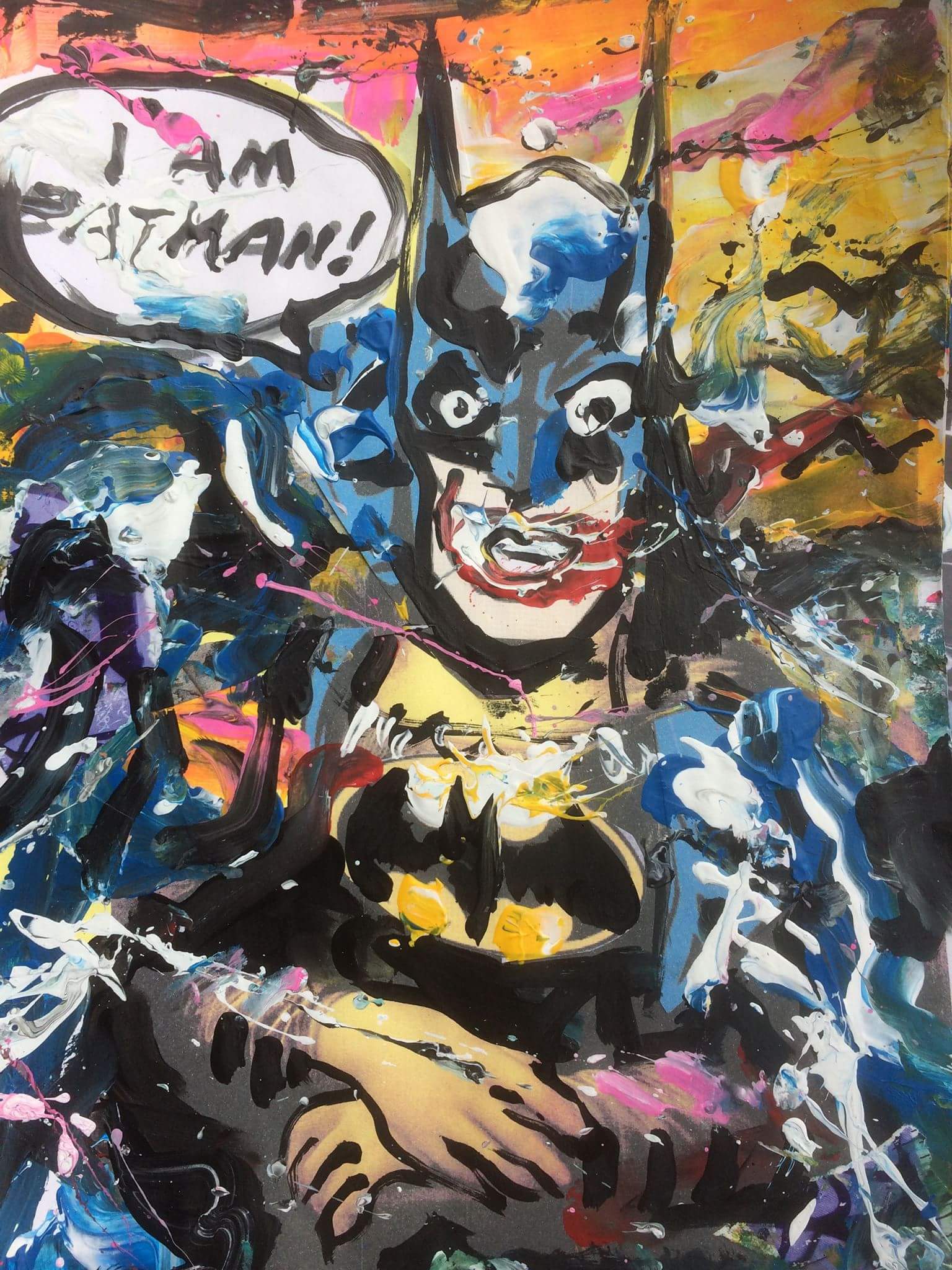1536x2048 I Am Batman! The Original Online Art Gallery - Batman Painting Online