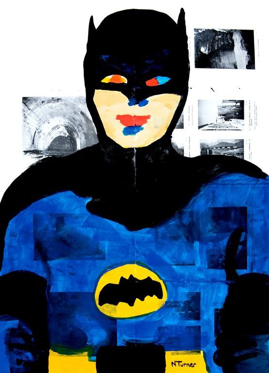 555x770 Saatchi Online Artist Neal Turner Acrylic 2013 Painting Batman - Batman Painting Online