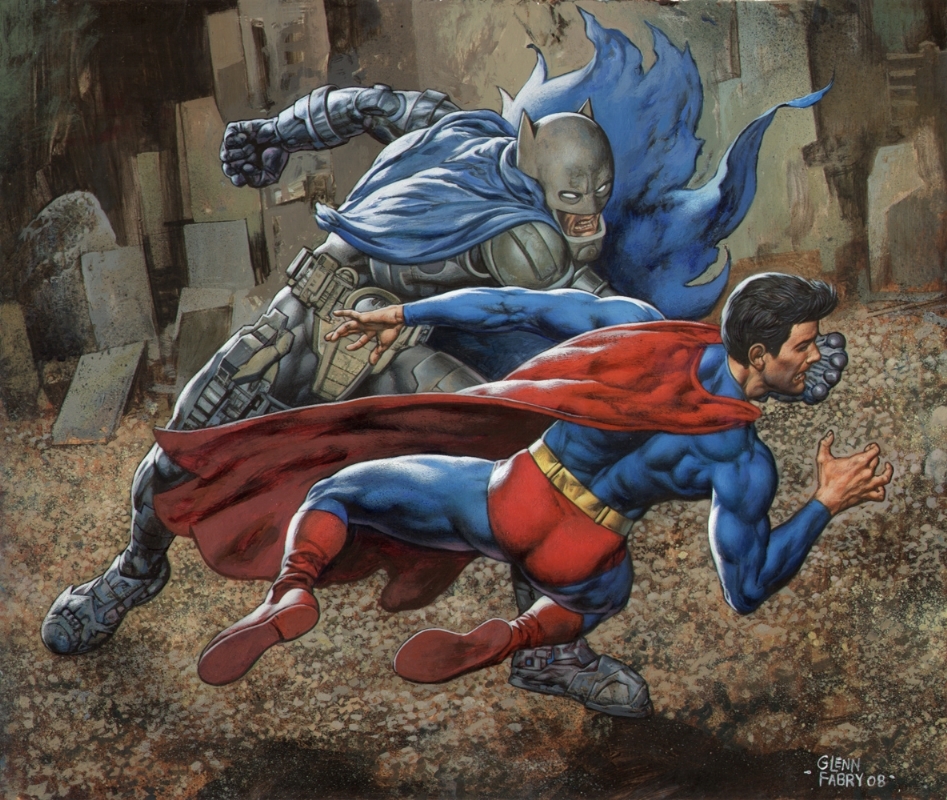Batman Superman Painting at Explore collection of Batman Superman Painting