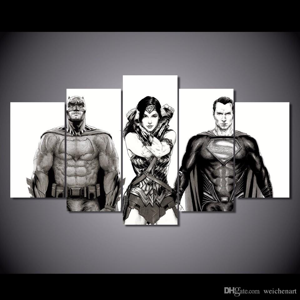 960x960 Online Cheap No Framed Printed Batman V Superman Dawn Of Justice - Batman Superman Painting