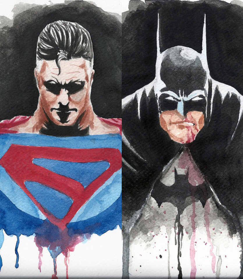 Batman Superman Painting at Explore collection of Batman Superman Painting