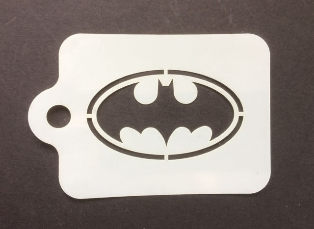 640x467 Batman Bat Logo Face Painting 190micron Washable Reusable Mylar Ebay - Batman Symbol Painting