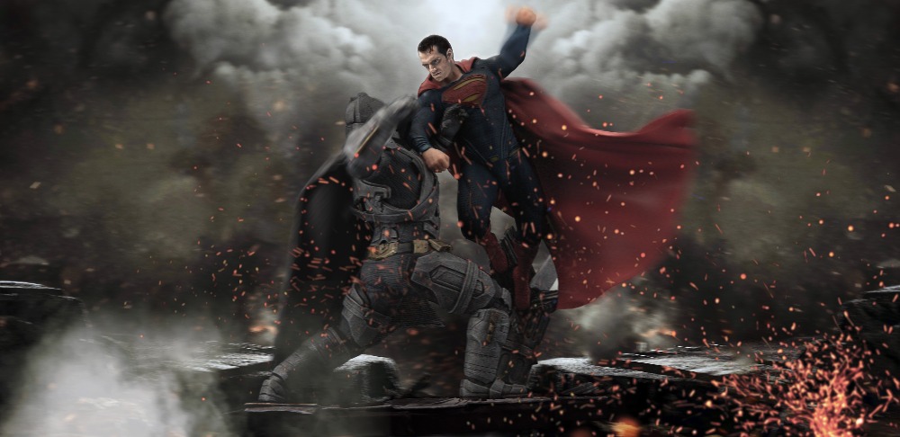 1000x486 Unframed 1 Pcs Moive Poster Batman Vs Superman Canvas Painting - Batman Vs Superman Painting