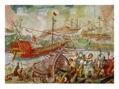 400x300 The Battle Of Actium, 2nd September 31 Bc, 1600 Giclee Print By - Battle Of Actium Painting