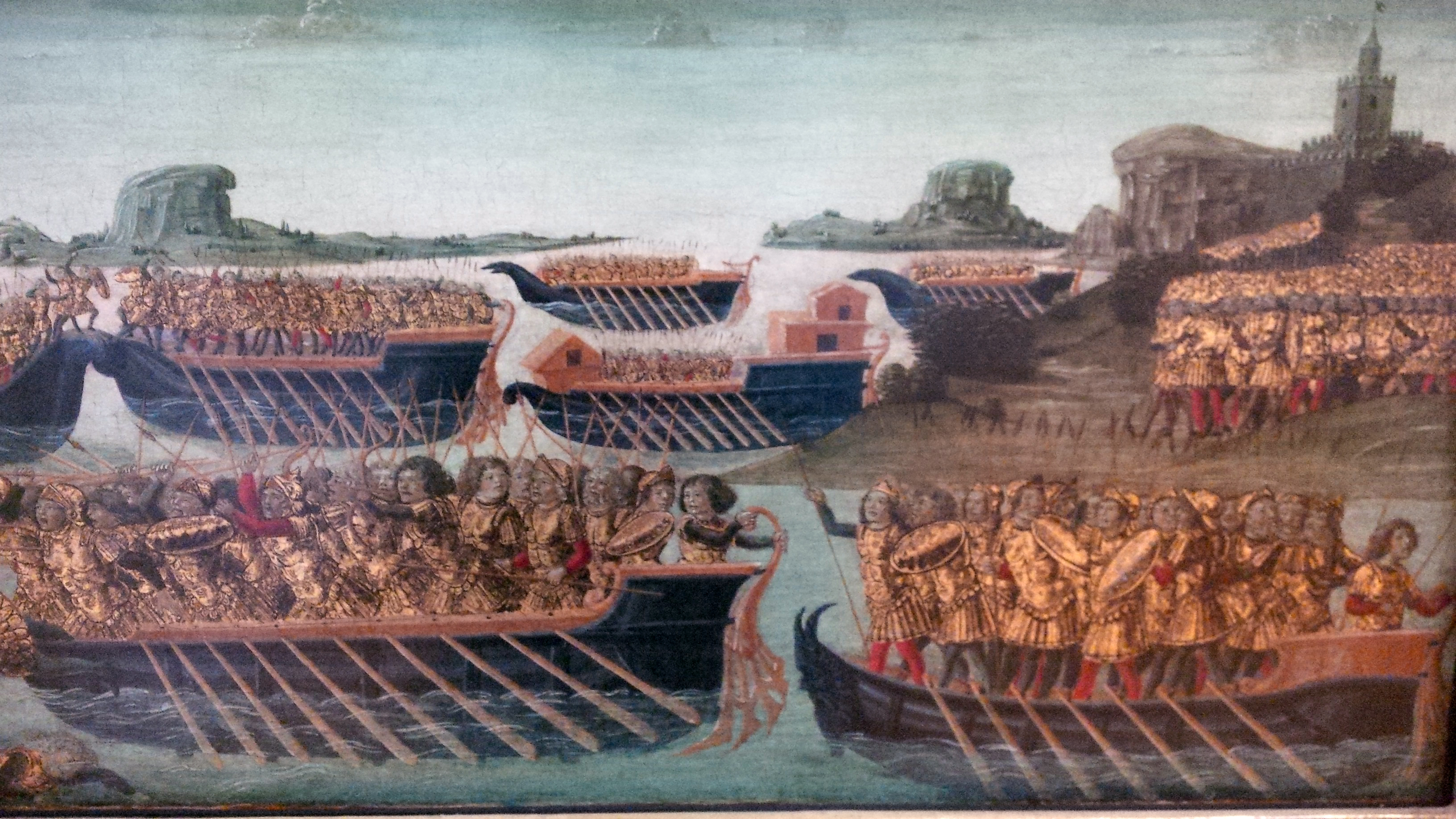 3264x1836 The Battle Of Actium An Archaeologist's Diary - Battle Of Actium Painting