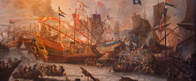 Battle Of Actium Painting at PaintingValley.com | Explore collection of ...