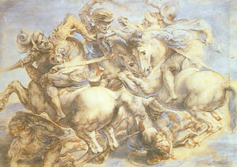471x332 Leonardo Davinci - Battle Of Anghiari Painting
