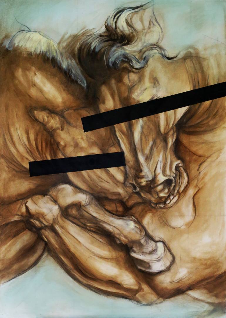 770x1082 Saatchi Art Da Vinci's Censored Horses ( Battle Of Anghiari - Battle Of Anghiari Painting