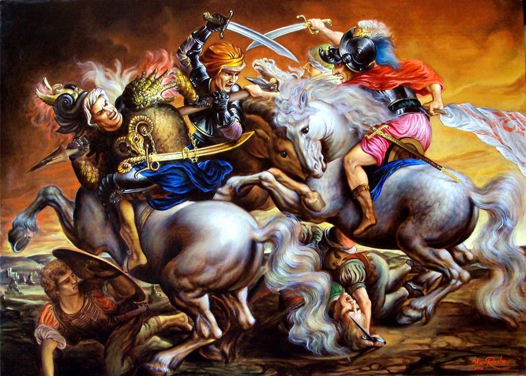 Battle Of Anghiari Painting At PaintingValley.com | Explore Collection ...