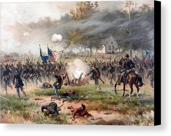 661x527 The Battle Of Antietam Canvas Print Canvas Art By War Is Hell Store - Battle Of Antietam Painting