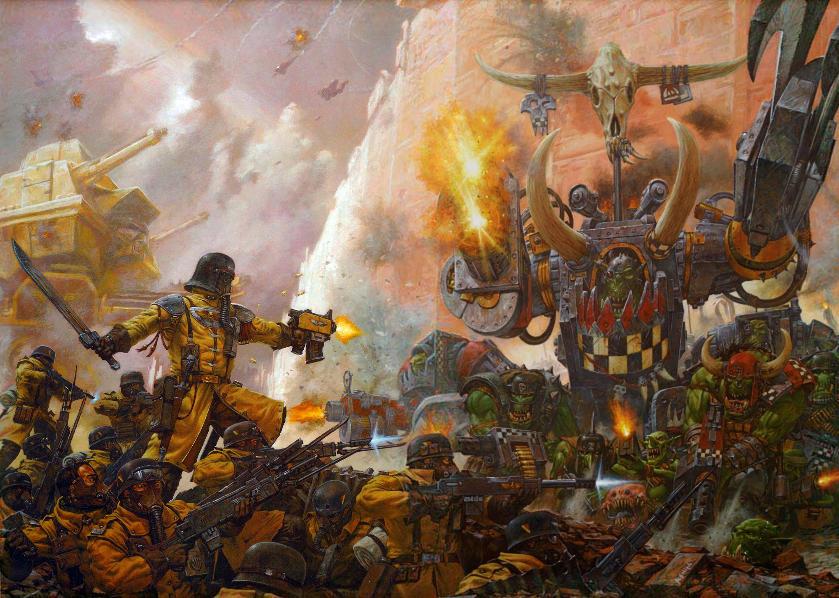 2879x2053 Second War For Armageddon Warhammer 40k Fandom Powered By Wikia - Battle Of Armageddon Painting