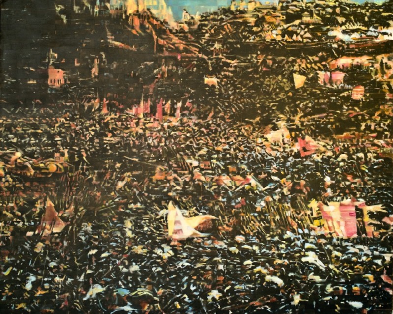 800x639 Shaheen Gallery Modern And Contemporary Art (Exhibitions) - Battle Of Armageddon Painting