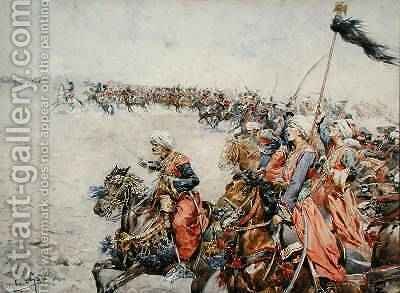 400x293 Charge Of The Mamelukes - Battle Of Austerlitz Painting