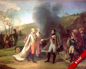300x240 Napoleon Amp Francis Ii After Battle Of Austerlitz Painting Art Real - Battle Of Austerlitz Painting