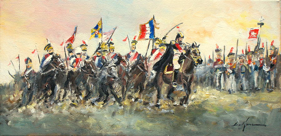 900x437 The Battle Of Austerlitz Painting By Luke Karcz - Battle Of Austerlitz Painting