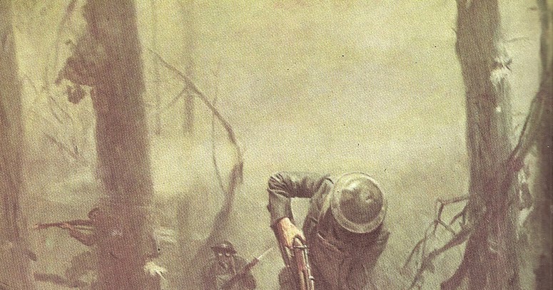775x407 Snafu! Anyone Have A High Rez Pic Of The Painting By Tom Lovell - Battle Of Belleau Wood Painting