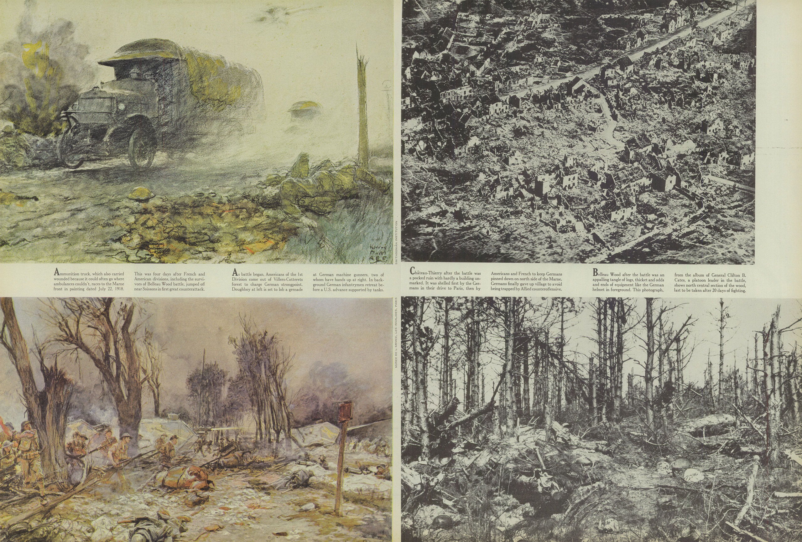 2560x1731 World War I Anniversary American Doughboys Turned The Tide Time - Battle Of Belleau Wood Painting