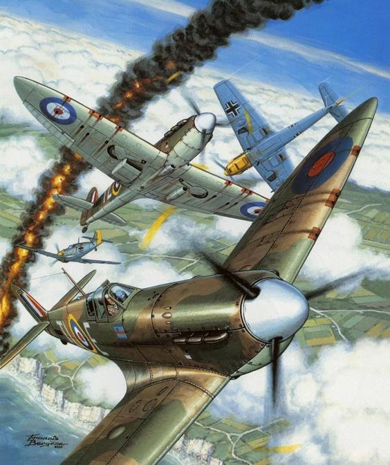 564x672 Battle Of Britain. Francis Bergese. This Is A Painting Done - Battle Of Britain Painting