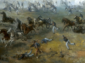 334x250 First Battle Of Bull Run - Battle Of Bull Run Painting