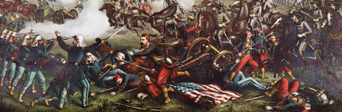 1389x454 Jubal Early - Battle Of Bull Run Painting